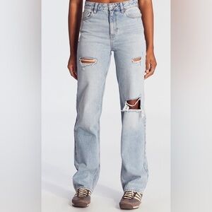 NWOT PacSun '90s Boyfriend Jeans Ripped Medium Indigo Size 26